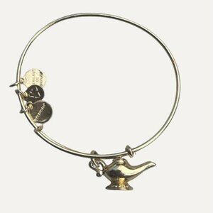 Alex and Ani Disney Aladdin Magic Lamp Gold-Tone Charm Bangle Bracelet